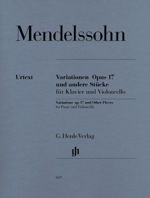 Variations Op 17 and Other Pieces Cello, Piano