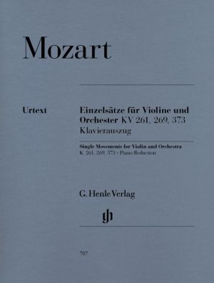 Single Movements K 261, 269 and 373 Violin, Orchestra 