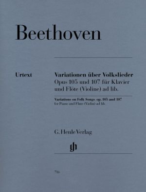Variations on Folk Songs Op 105 and 107 Flute (Violin), Piano