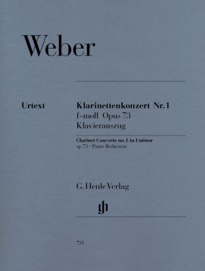 Concerto No 1 F minor Op 73 Clarinet, Piano