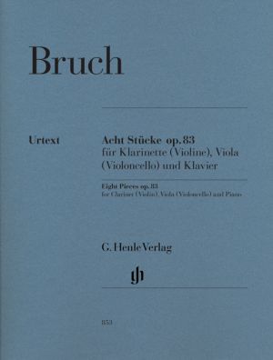 Eight Pieces Op 83 Clarinet (Violin), Viola (Cello), Piano