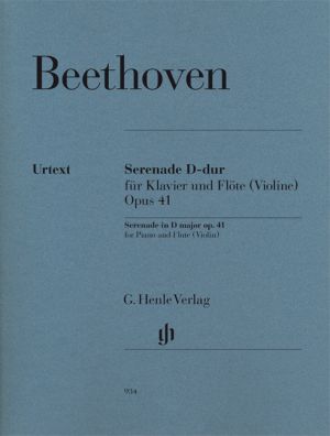 Serenade D major Op 41 Flute (Violin), Piano