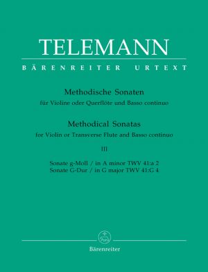 Methodical Sonatas Vol 3 TWV 41