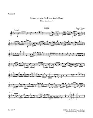 Missa brevis St Joannis de Deo Little Organ Mass Hob XXII 8