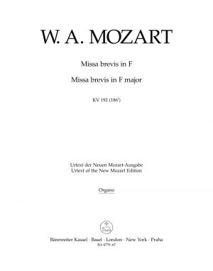 Missa brevis F major K 192 (186f) - Organ
