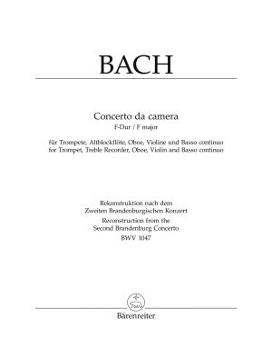 Concerto Da Camera F major Score, Parts