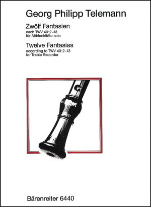 12 Fantasias based on Fantasias for Flute TWV 40: 2-13 