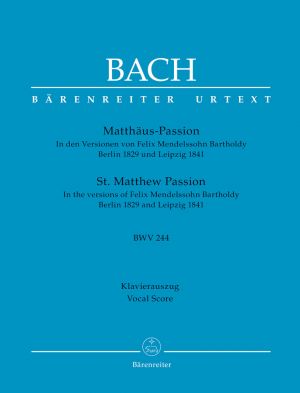St Matthew Passion BWV 244