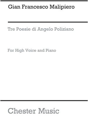 Malipiero - Three Poesie di Angelo Poliziano