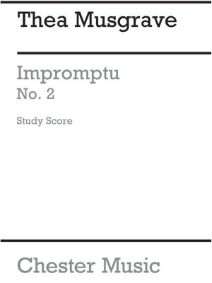 Thea Musgrave Impromptu No 2 Study Score