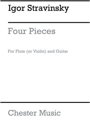 Stravinsky 4 Pieces Flute & Guitar