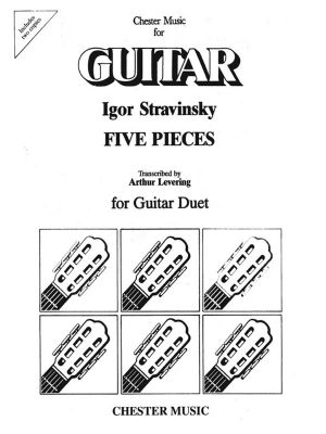 Stravinsky 5 Pieces Guitar Duet