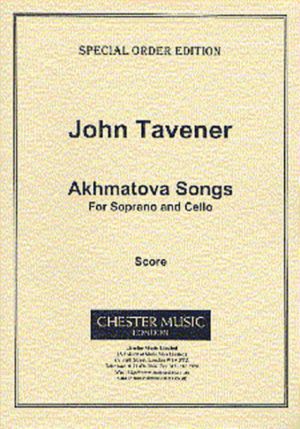 Tavener Akhmatova Soprano/Cello Score