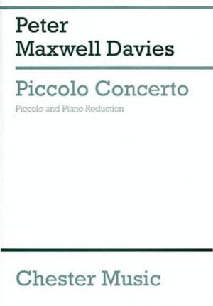 Maxwell Davies Piccolo Concerto/Pno Red.