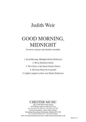 Good Morning Midnight Vocal Score