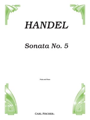 Sonata No 5 F major Flute, Piano
