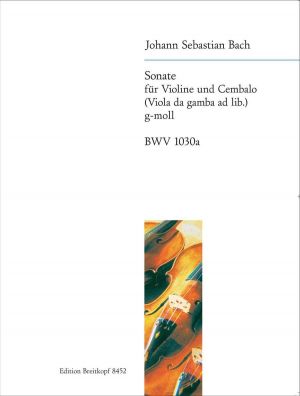 Sonata in G minor BWV 1030a for Violin and Piano