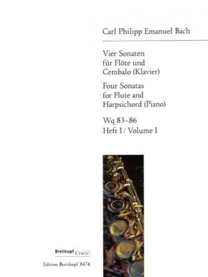 4 Sonatas for Flute and Harpsichord (Piano) Vol. 1