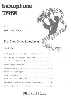 Saxophone Trios Tenor Saxophone Part 2