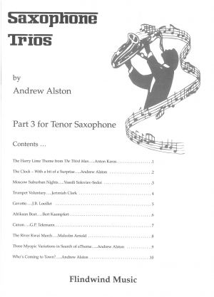Saxophone Trios Tenor Saxophone Part 3