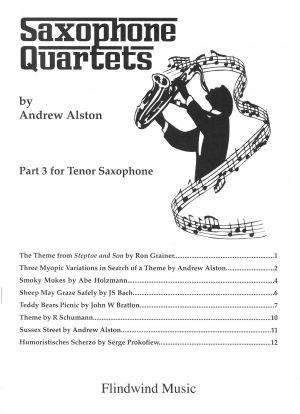 Saxophone Quartets Tenor Saxophone Part 3