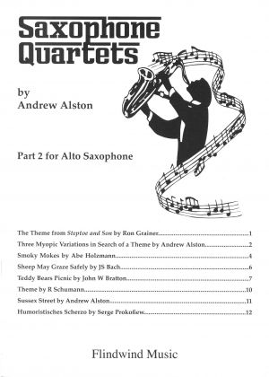 Saxophone Quartets Alto Saxophone Part 2
