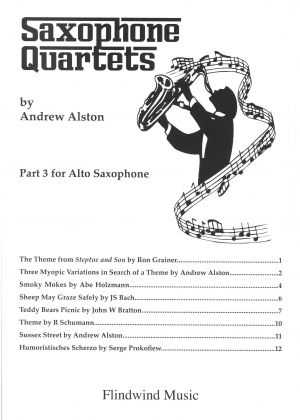 Saxophone Quartets Alto Saxophone Part 3