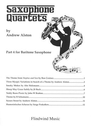Saxophone Quartets Baritone Saxophone Part 4