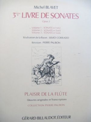 Third Book of Sonatas Op. 3 Vol. 1