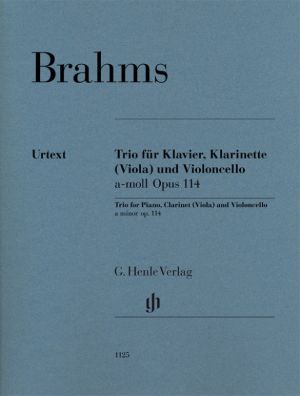 Trio A minor Op 114 for Piano, Clarinet (Viola) and Cello