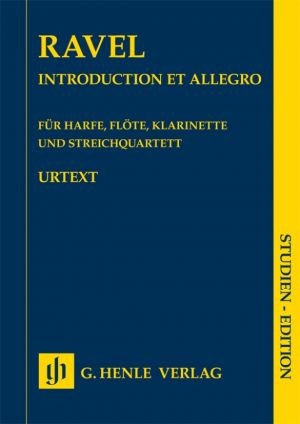 Introduction et Allegro for Harp, Flute, Clarinet and String Quartet Study Score