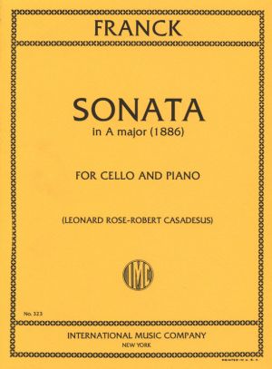Sonata A major for Cello, Piano