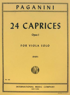 24 Caprices Op 1 Viola