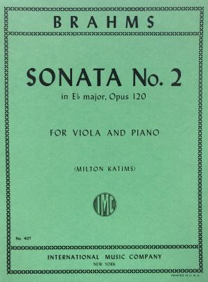 Sonata No 2 Eb major Op 120 Viola, Piano