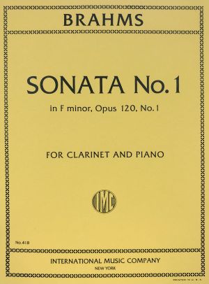 Sonata No 1 F minor Op 120 No 1 Clarinet, Piano