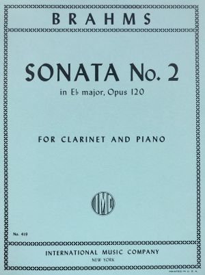 Sonata No 2 Eb major Op 120 Clarinet, Piano