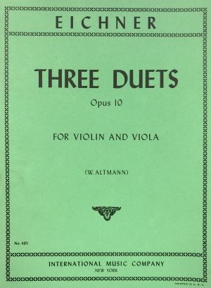 Three Duets Op 10, Violin, Viola