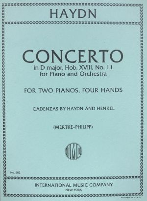 Concerto D major Hob XVIII No 11 Piano, Orchestra