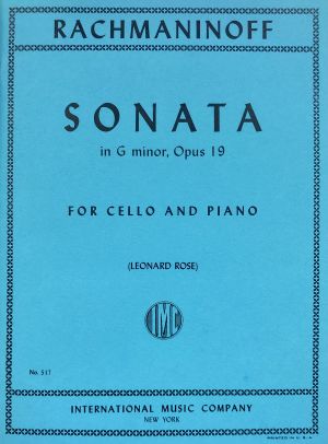 Sonata G minor Op 19 Cello, Piano