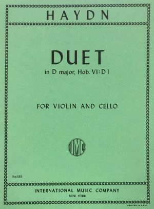Duet D major Hob VI:DI Violin, Cello