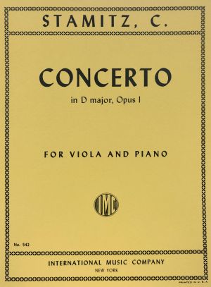 Concerto D Major Op 1 Viola, Piano