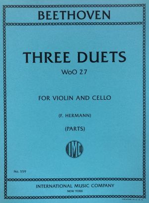 3 Duets WoO 27 Violin, Cello