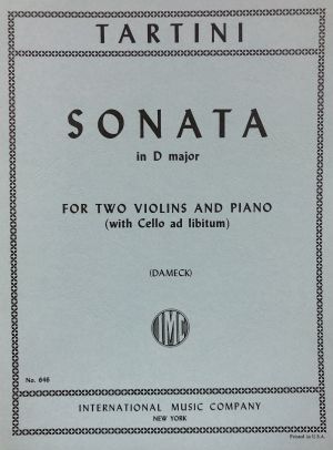 Sonata D major 2 Violins, Piano