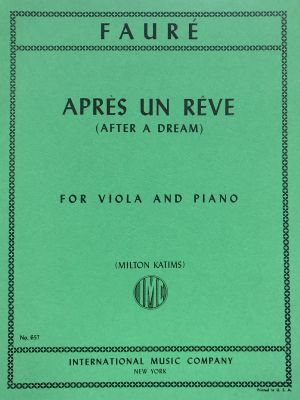 Apres un Reve (After a Dream) Viola, Piano