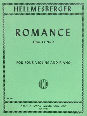 Romance Op 43 No 2 4 Violins, Piano