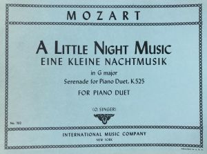 Eine Kleine Nachtmusik G major Serenade K 525 Piano Duet 