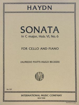 Sonata C major Hob VI No 6 Cello, Piano