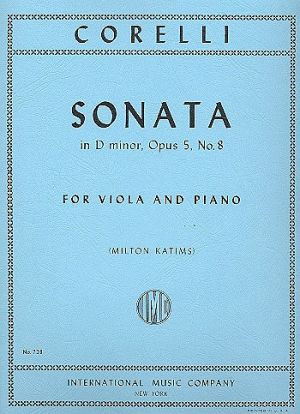 Sonata D minor Op 5 No 8 Viola, Piano