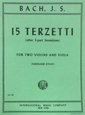 15 Terzetti (after 3-part Inventions) 2 Violins, Viola