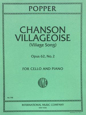 Chanson Villageoise (Village Song) Op 62 No 2 Cello, Piano